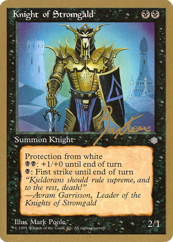 Knight of Stromgald (George Baxter) [Pro Tour Collector Set] | GnG Games