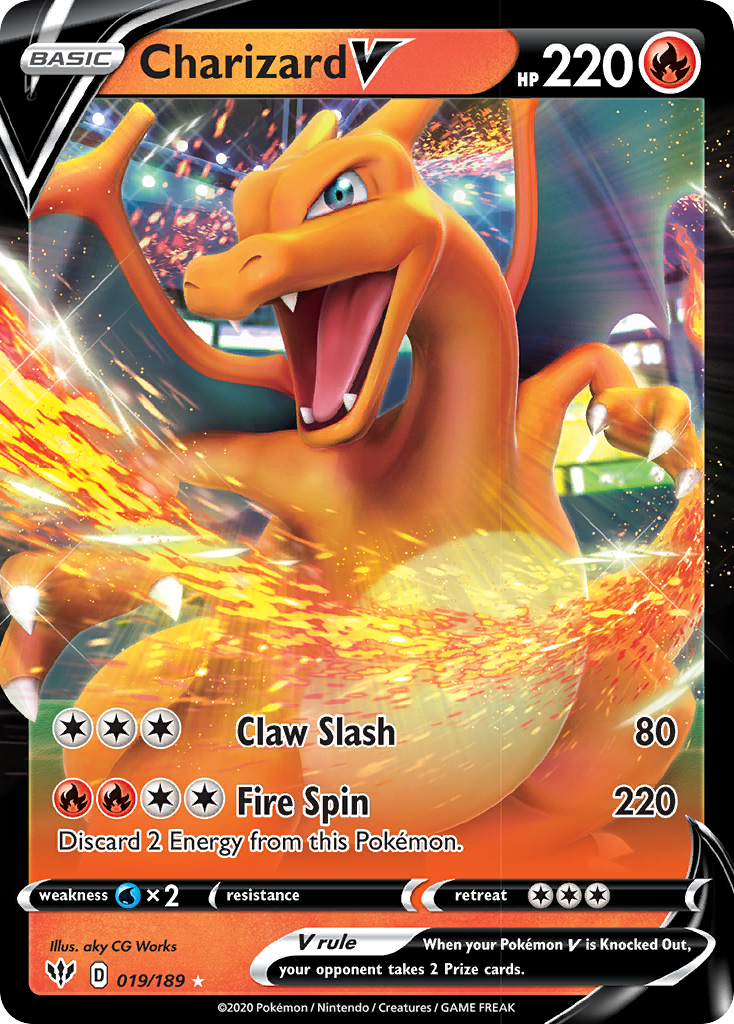 Charizard V (019/189) [Sword & Shield: Darkness Ablaze] | GnG Games