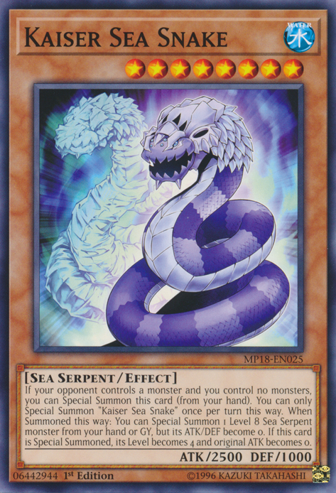 Kaiser Sea Snake [MP18-EN025] Common | GnG Games