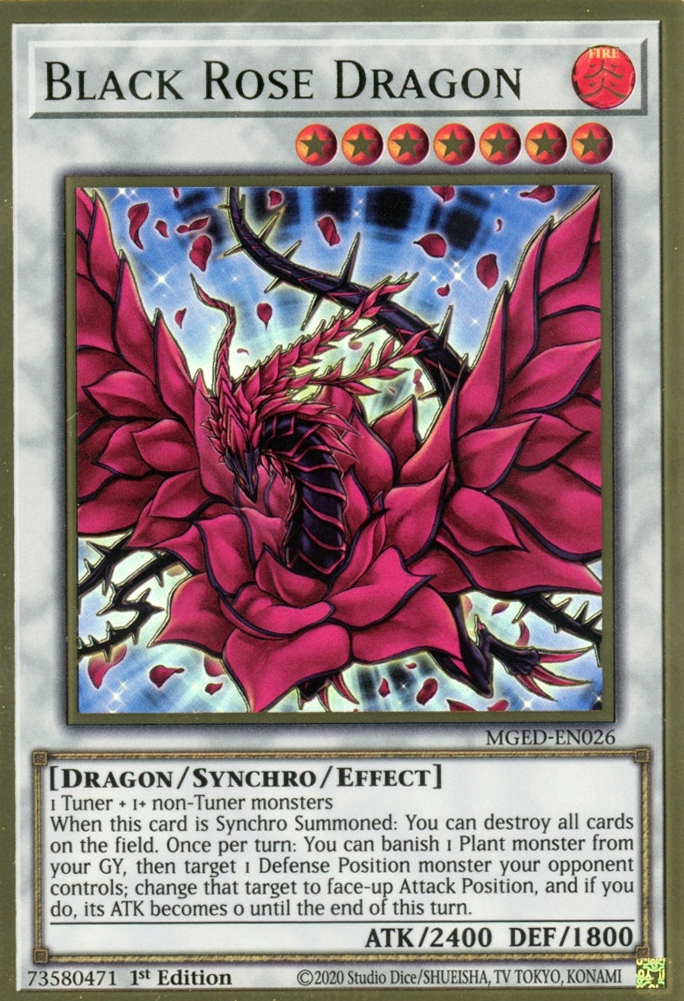 Black Rose Dragon [MGED-EN026] Gold Rare | GnG Games