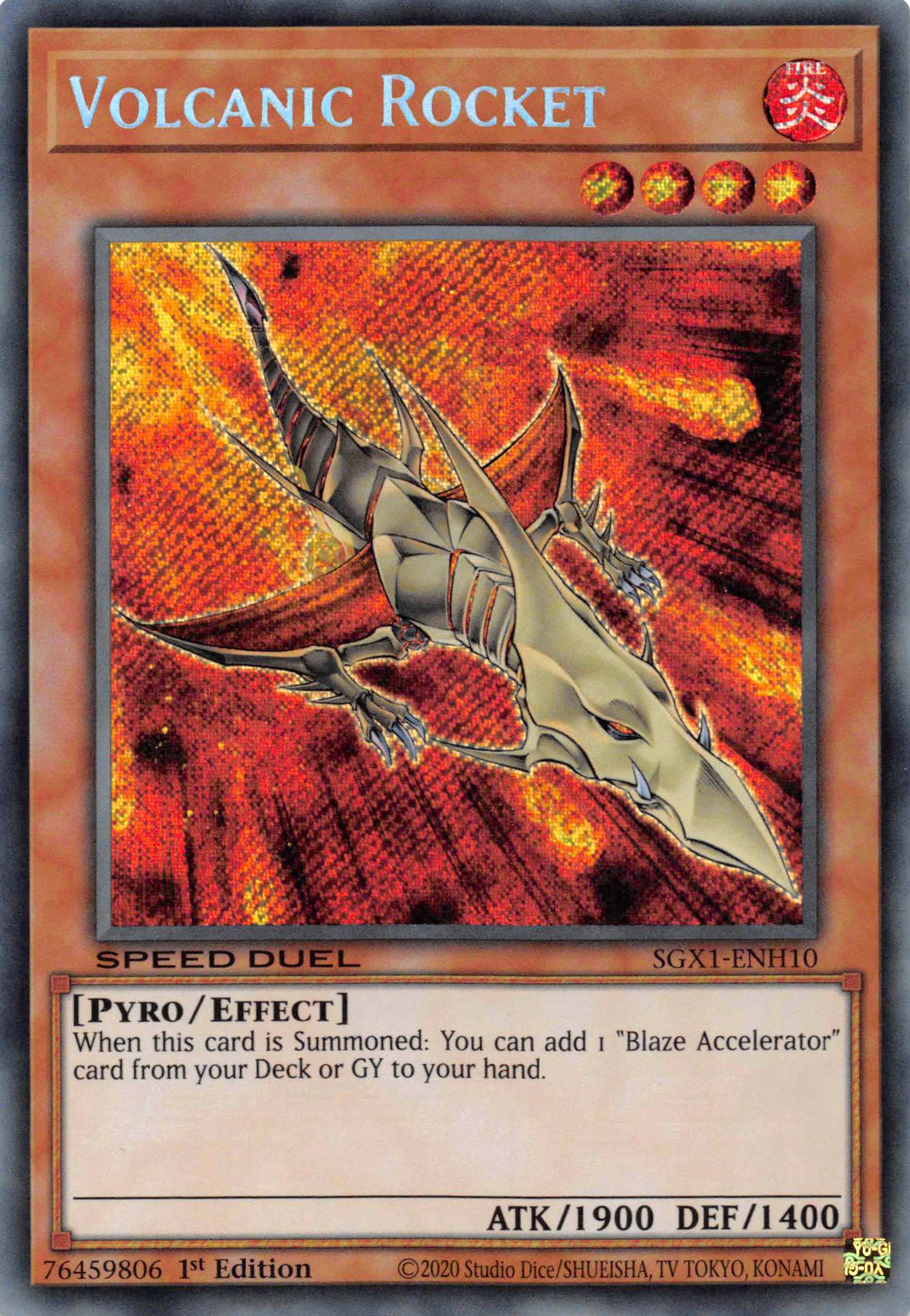 Volcanic Rocket [SGX1-ENH10] Secret Rare | GnG Games