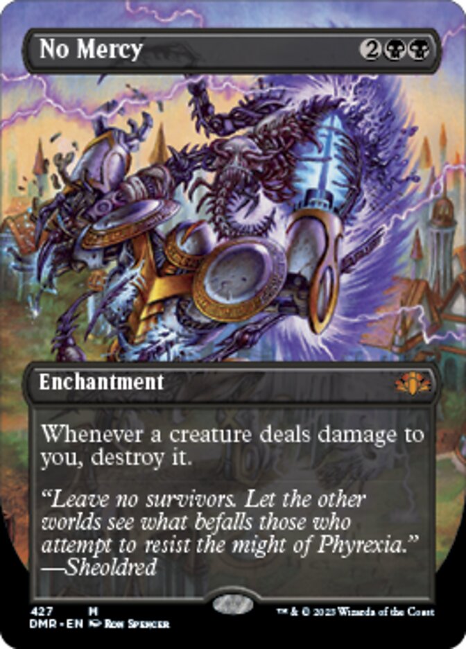 No Mercy (Borderless Alternate Art) [Dominaria Remastered] | GnG Games