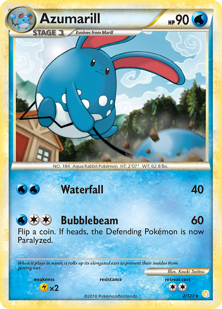 Azumarill (2/123) [HeartGold & SoulSilver: Base Set] | GnG Games