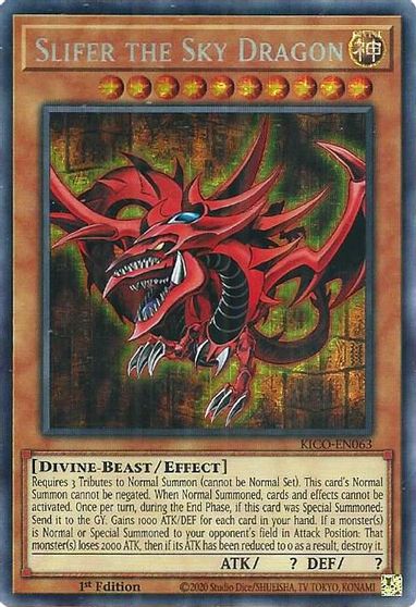Slifer the Sky Dragon [KICO-EN063] Secret Pharaoh’s Rare | GnG Games