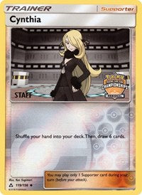 Cynthia (119/156) (Staff Regional Championship Promo) [Sun & Moon: Ultra Prism] | GnG Games