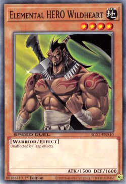 Elemental HERO Wildheart [SGX1-ENA10] Common | GnG Games