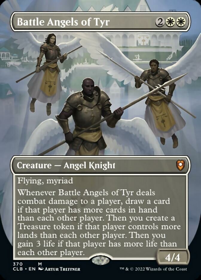 Battle Angels of Tyr (Borderless Alternate Art) [Commander Legends: Battle for Baldur's Gate] | GnG Games