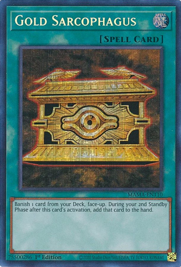 Gold Sarcophagus [MAMA-EN110] Secret Pharaoh's Rare | GnG Games