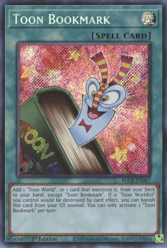 Toon Bookmark [BLCR-EN067] Secret Rare | GnG Games