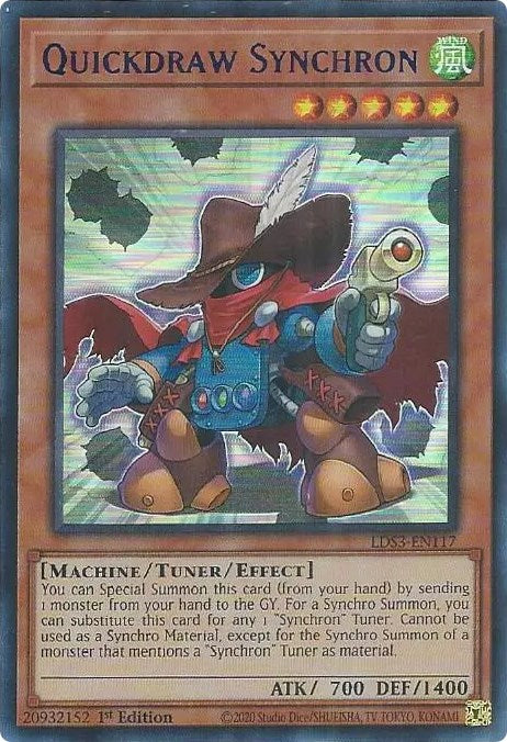 Quickdraw Synchron (Blue) [LDS3-EN117] Ultra Rare | GnG Games