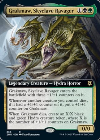 Grakmaw, Skyclave Ravager (Extended Art) [Zendikar Rising] | GnG Games