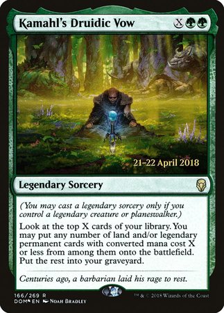 Kamahl's Druidic Vow [Dominaria Promos] | GnG Games