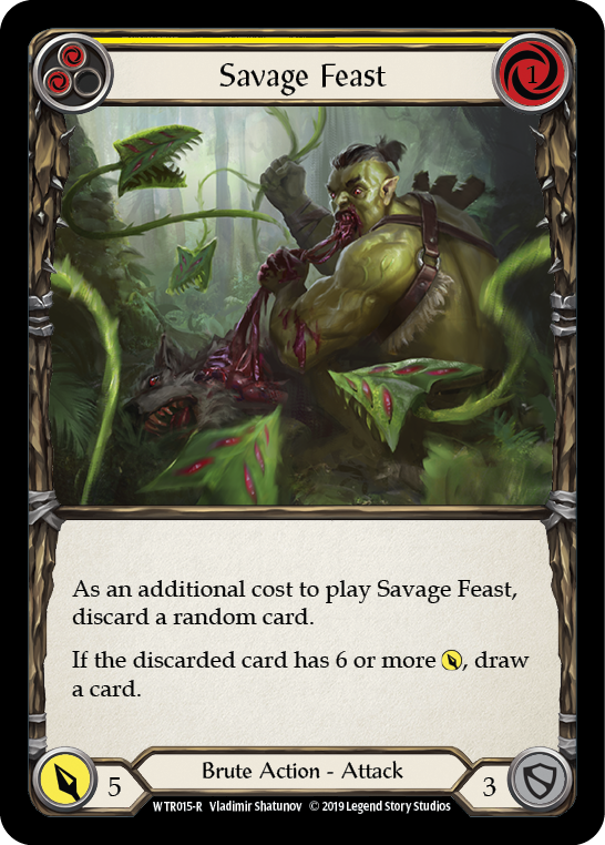 Savage Feast (Yellow) [WTR015-R] Alpha Print Normal | GnG Games