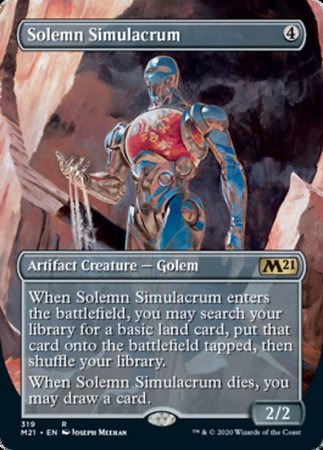 Solemn Simulacrum (Alternate Art) [Core Set 2021] | GnG Games