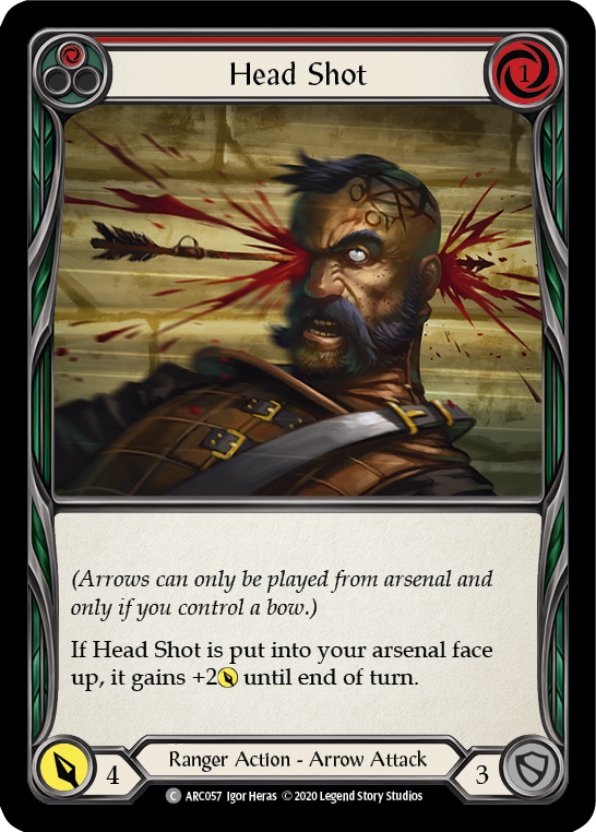 Head Shot (Red) [ARC057] Unlimited Edition Rainbow Foil | GnG Games