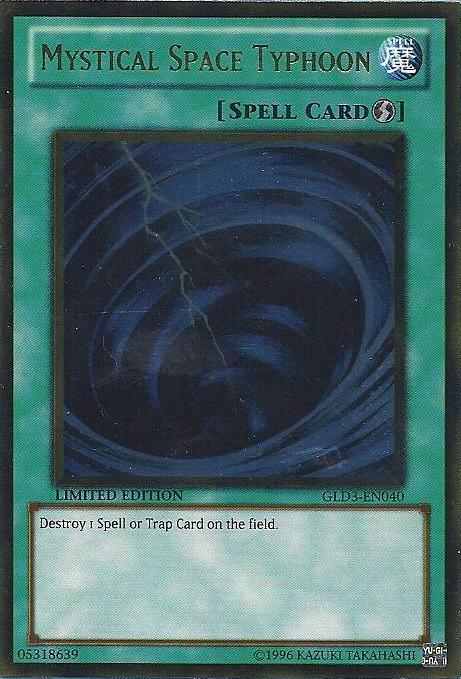 Mystical Space Typhoon [GLD3-EN040] Gold Rare | GnG Games