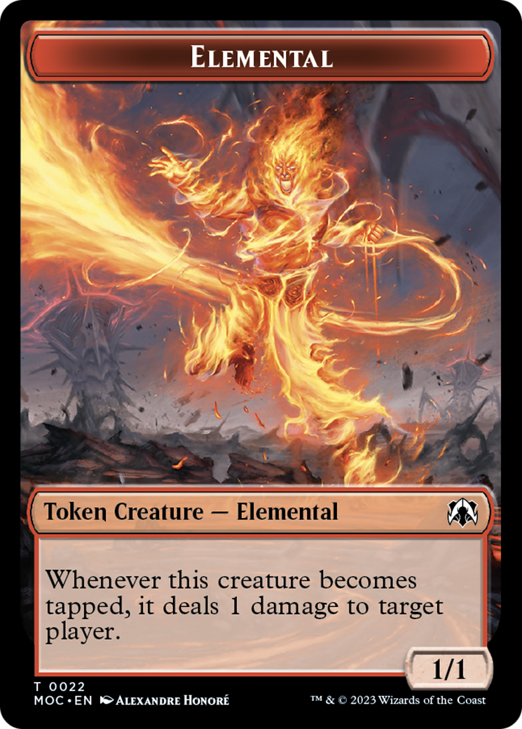 Elemental (22) // Faerie Double-Sided Token [March of the Machine Commander Tokens] | GnG Games