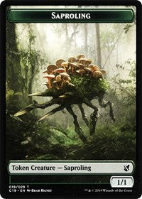 Saproling // Morph Double-sided Token [Commander 2019 Tokens] | GnG Games