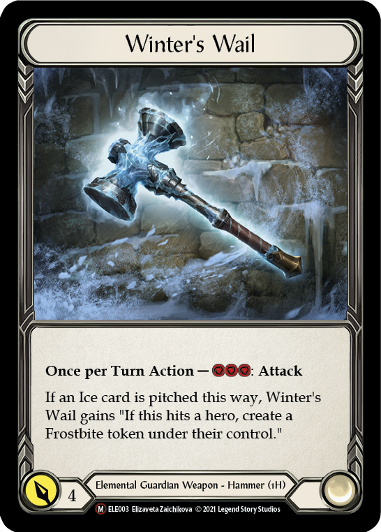Winter's Wail [U-ELE003] Unlimited Rainbow Foil | GnG Games