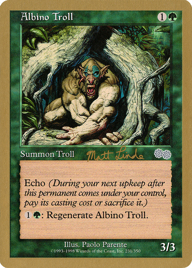 Albino Troll (Matt Linde) [World Championship Decks 1999] | GnG Games