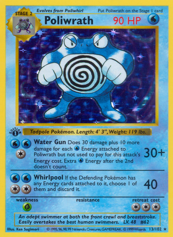 Poliwrath (13/102) (Shadowless) [Base Set 1st Edition] | GnG Games