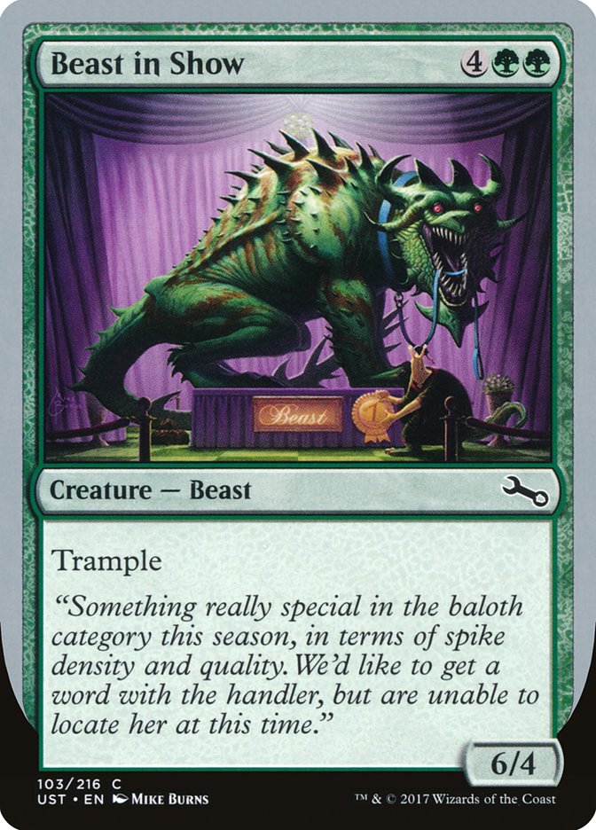 Beast in Show ("Something really special...") [Unstable] | GnG Games