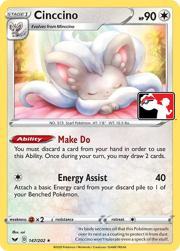 Cinccino (147/202) [Prize Pack Series One] | GnG Games