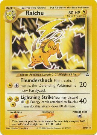 Raichu (21/64) [Neo Revelation Unlimited] | GnG Games