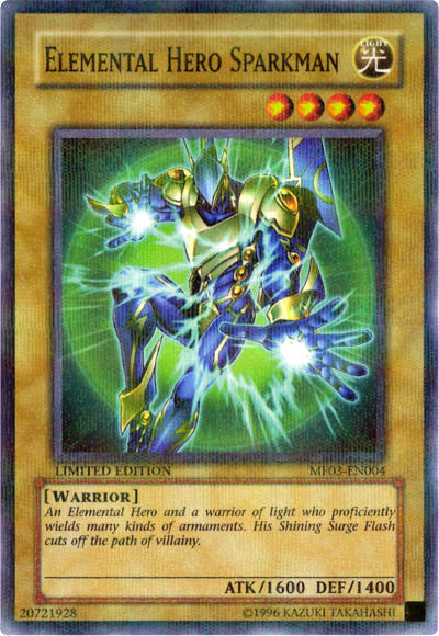 Elemental HERO Sparkman [MF03-EN004] Parallel Rare | GnG Games