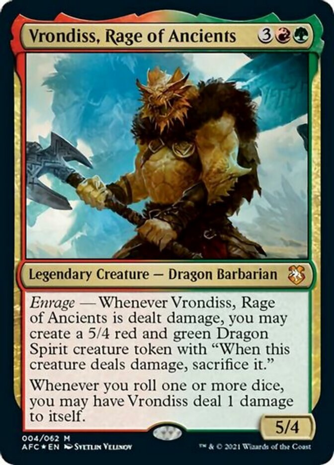 Vrondiss, Rage of Ancients (Display Commander) [Dungeons & Dragons: Adventures in the Forgotten Realms Commander] | GnG Games