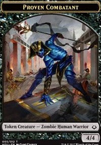 Proven Combatant // Cat Double-sided Token [Hour of Devastation Tokens] | GnG Games