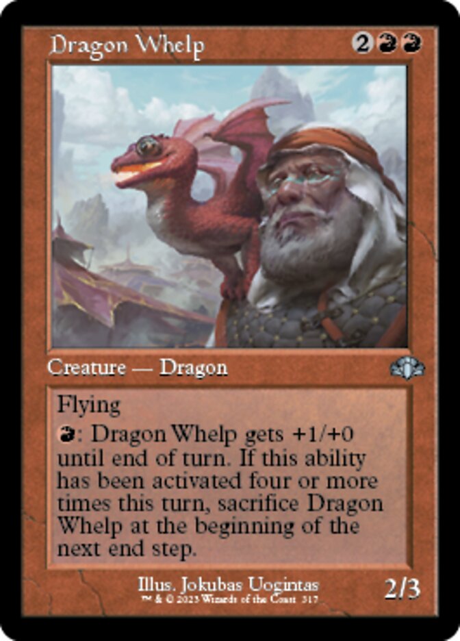 Dragon Whelp (Retro) [Dominaria Remastered] | GnG Games