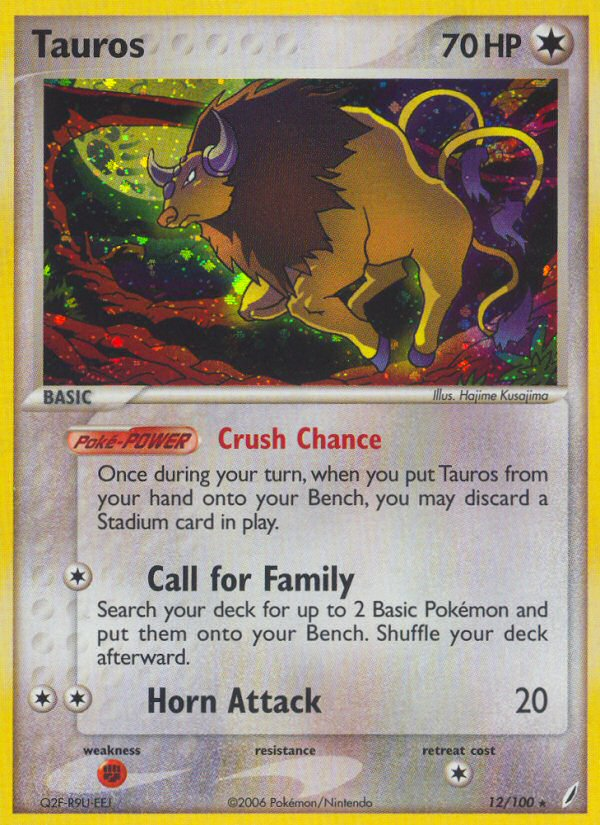 Tauros (12/100) [EX: Crystal Guardians] | GnG Games