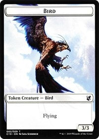 Bird (002) // Sculpture Double-sided Token [Commander 2019 Tokens] | GnG Games