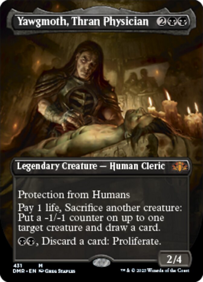 Yawgmoth, Thran Physician (Borderless Alternate Art) [Dominaria Remastered] | GnG Games