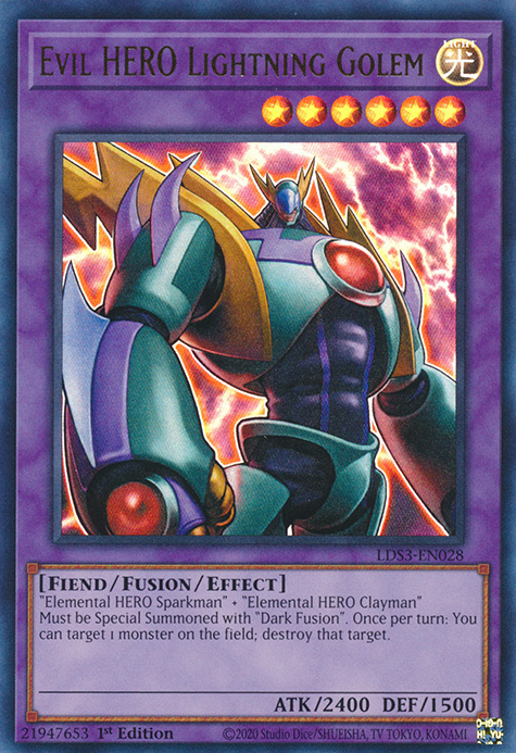 Evil HERO Lightning Golem [LDS3-EN028] Ultra Rare | GnG Games