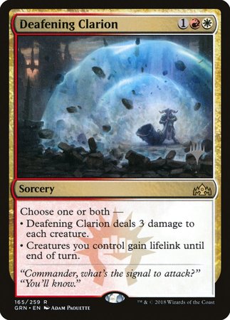 Deafening Clarion [Guilds of Ravnica Promos] | GnG Games