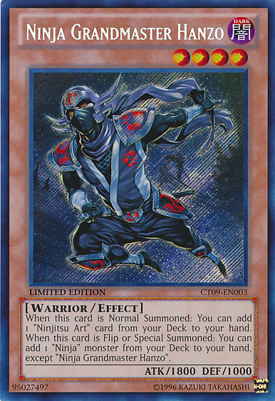 Ninja Grandmaster Hanzo [CT09-EN003] Secret Rare | GnG Games