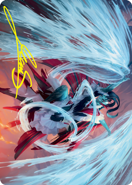 Torrent Sculptor Art Card (Gold-Stamped Signature) [Strixhaven: School of Mages Art Series] | GnG Games