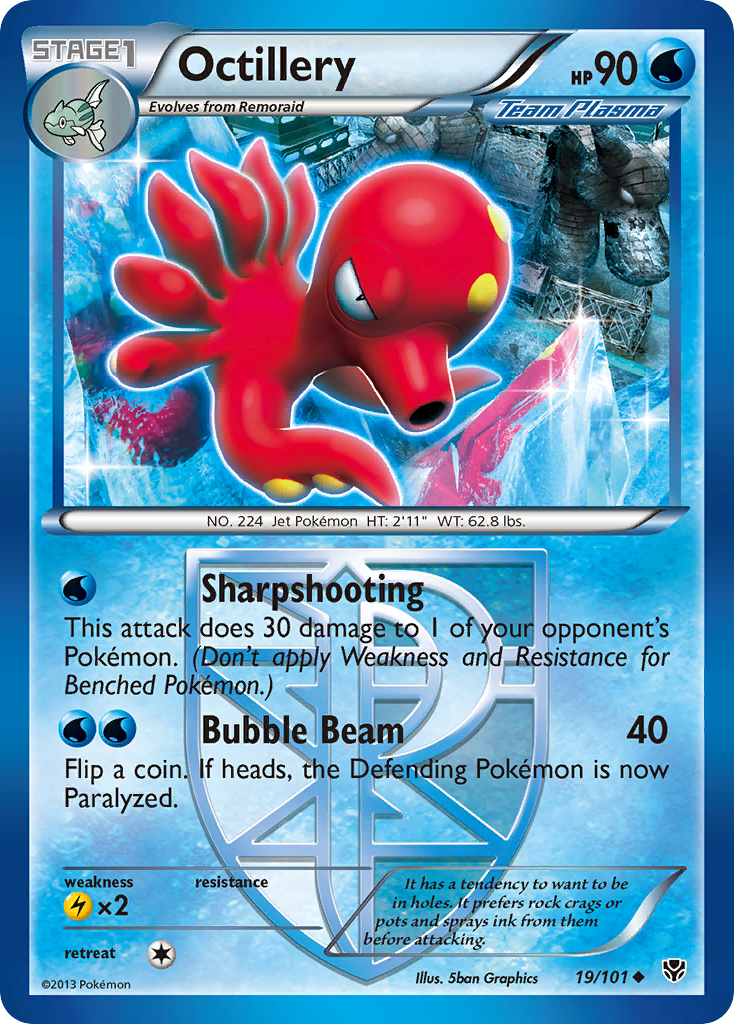 Octillery (19/101) [Black & White: Plasma Blast] | GnG Games