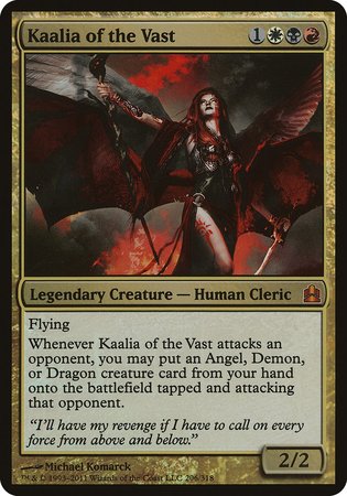 Kaalia of the Vast (Oversized) [Commander 2011 Oversized] | GnG Games