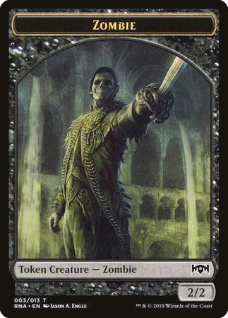 Zombie Token [Ravnica Allegiance Tokens] | GnG Games