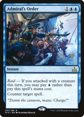 Admiral's Order [Rivals of Ixalan Promos] | GnG Games