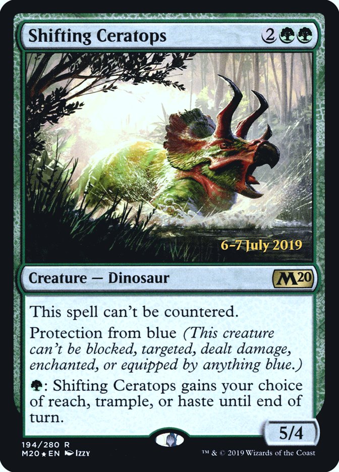 Shifting Ceratops  [Core Set 2020 Prerelease Promos] | GnG Games