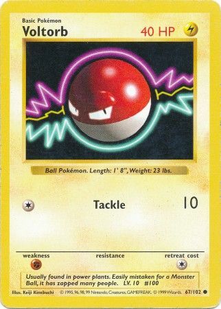 Voltorb (67/102) [Base Set Shadowless Unlimited] | GnG Games