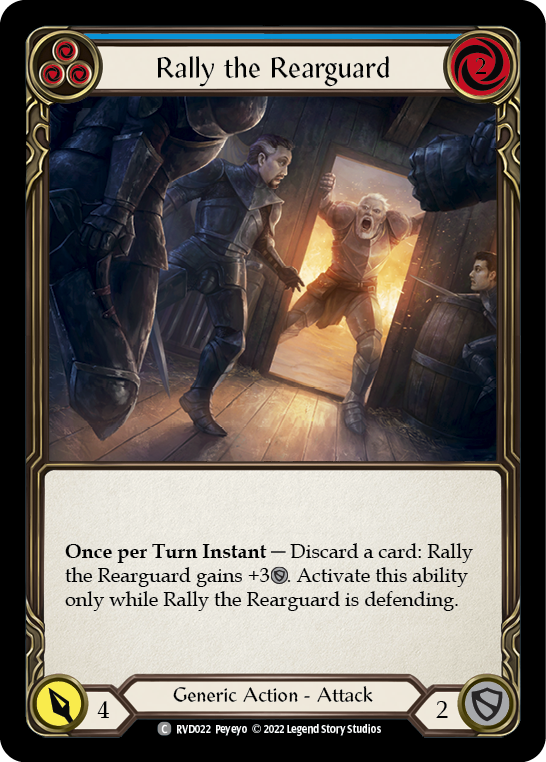 Rally the Rearguard (Blue) [RVD022] (Classic Battles: Rhinar vs Dorinthea) | GnG Games