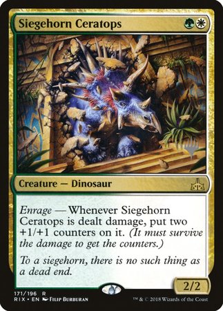 Siegehorn Ceratops [Rivals of Ixalan Promos] | GnG Games