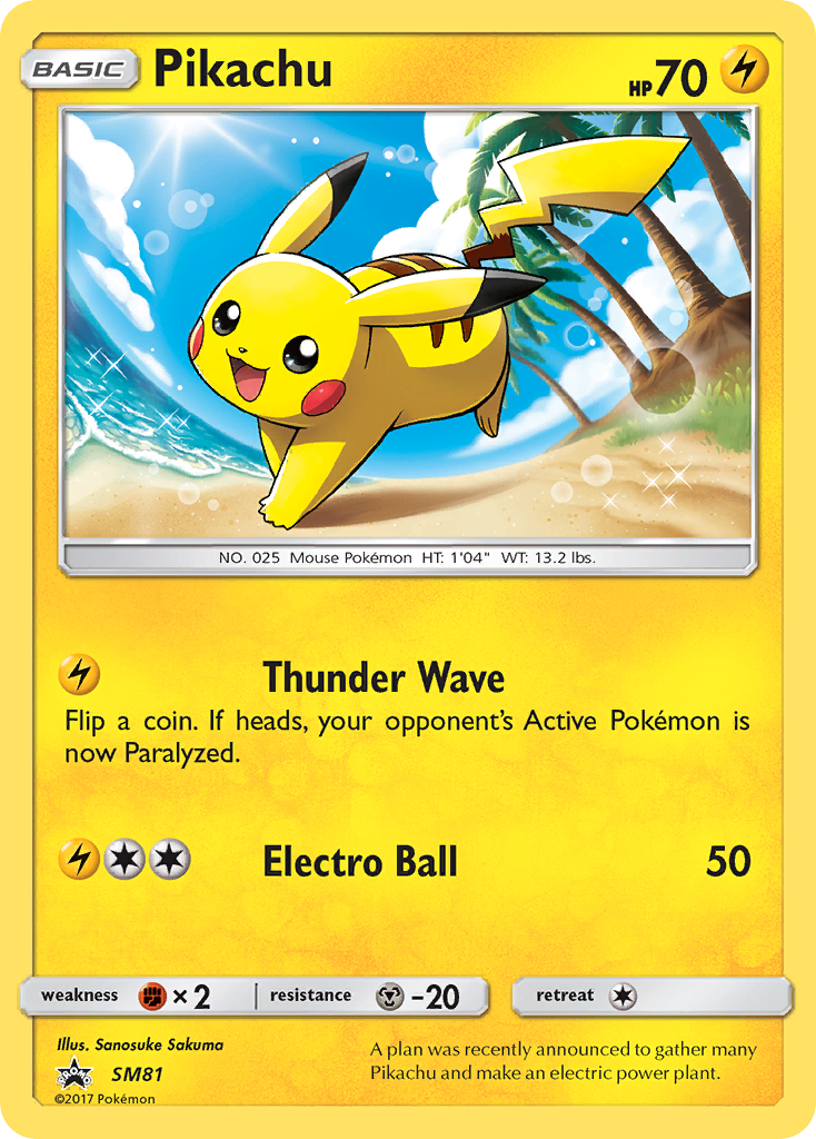 Pikachu (SM81) [Sun & Moon: Black Star Promos] | GnG Games
