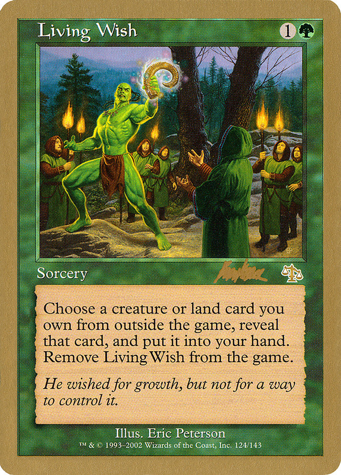 Living Wish (Brian Kibler) [World Championship Decks 2002] | GnG Games