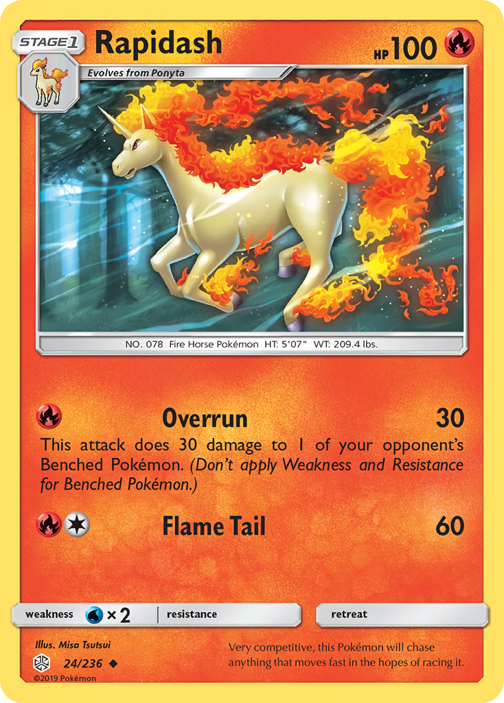 Rapidash (24/236) [Sun & Moon: Cosmic Eclipse] | GnG Games